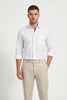 Paul Joness Men's Satin Shirt White