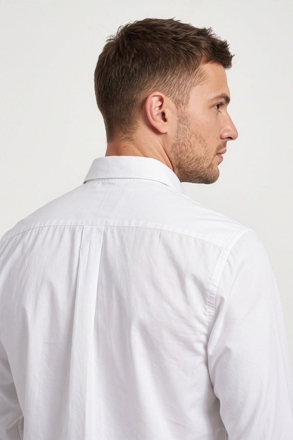 Paul Joness Men's Satin Shirt White