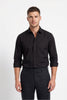 Paul Joness Men's Satin Shirt Black