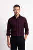 Paul Joness Men's Satin Shirt Maroon