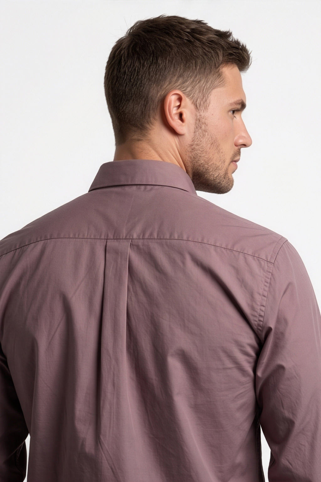 Paul Joness Men's Satin Shirt Mocha