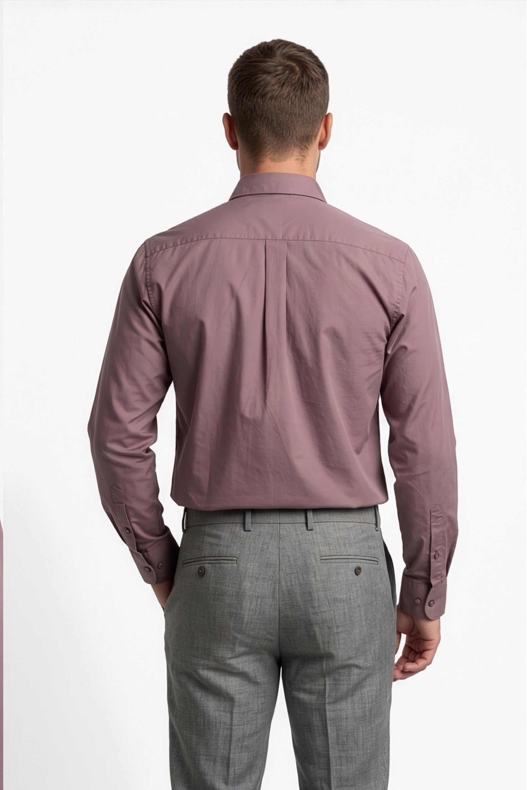 Paul Joness Men's Satin Shirt Mocha