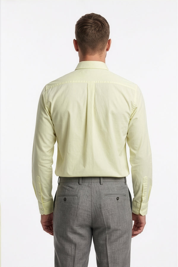 Paul Joness Men's Satin Shirt Lime