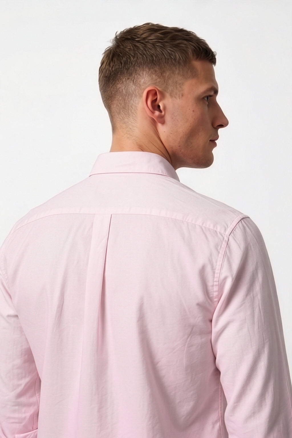 Paul Joness Men's Satin Shirt Light Pink