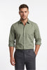 Paul Joness Men's Satin Shirt Olive