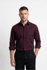 Paul Joness Men's Satin Shirt Wine