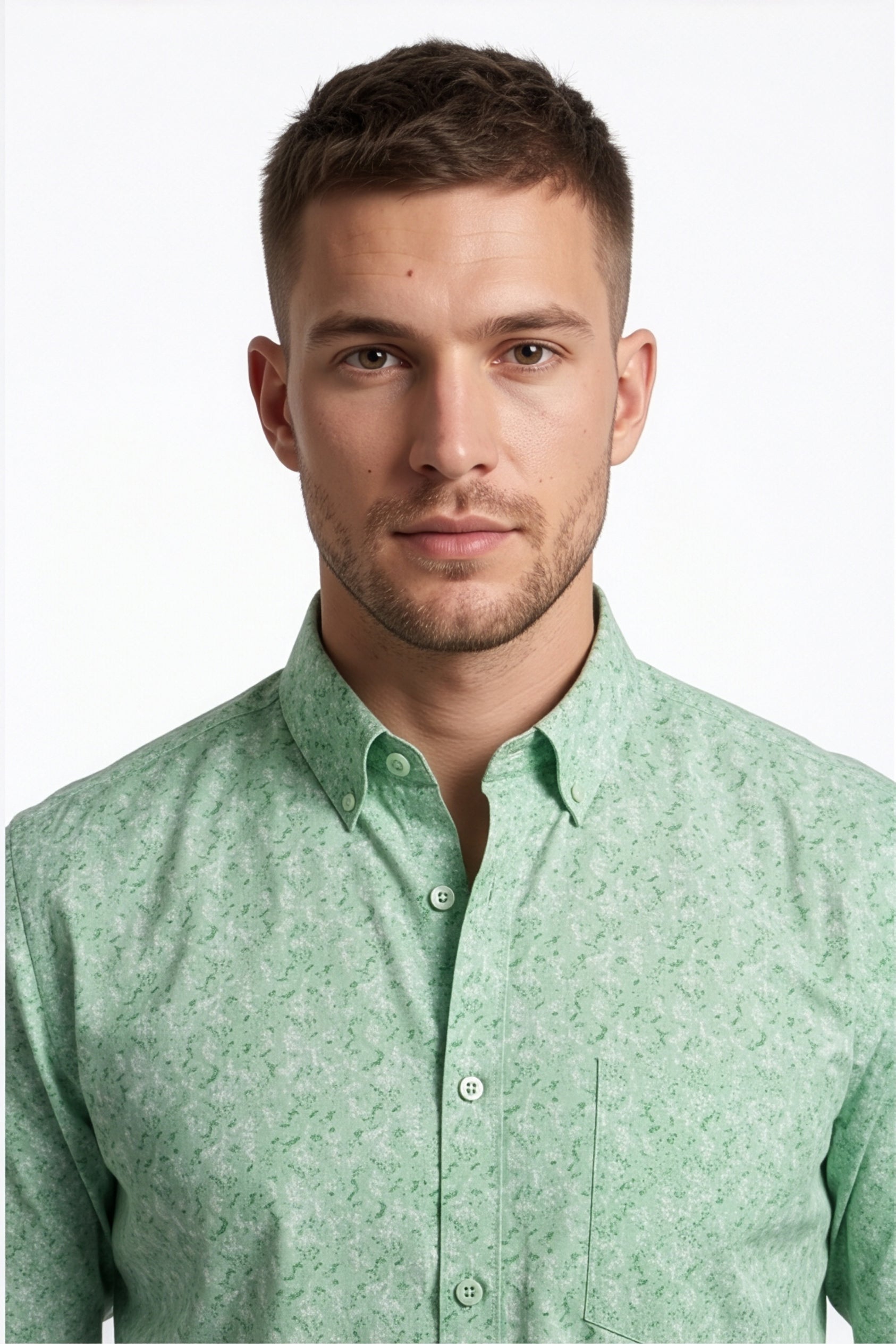 Americus  Men's Mint Green Full Sleeve