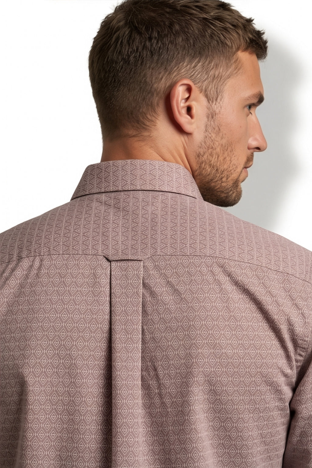 Americus Men's Dusty Mauve Full Sleeve