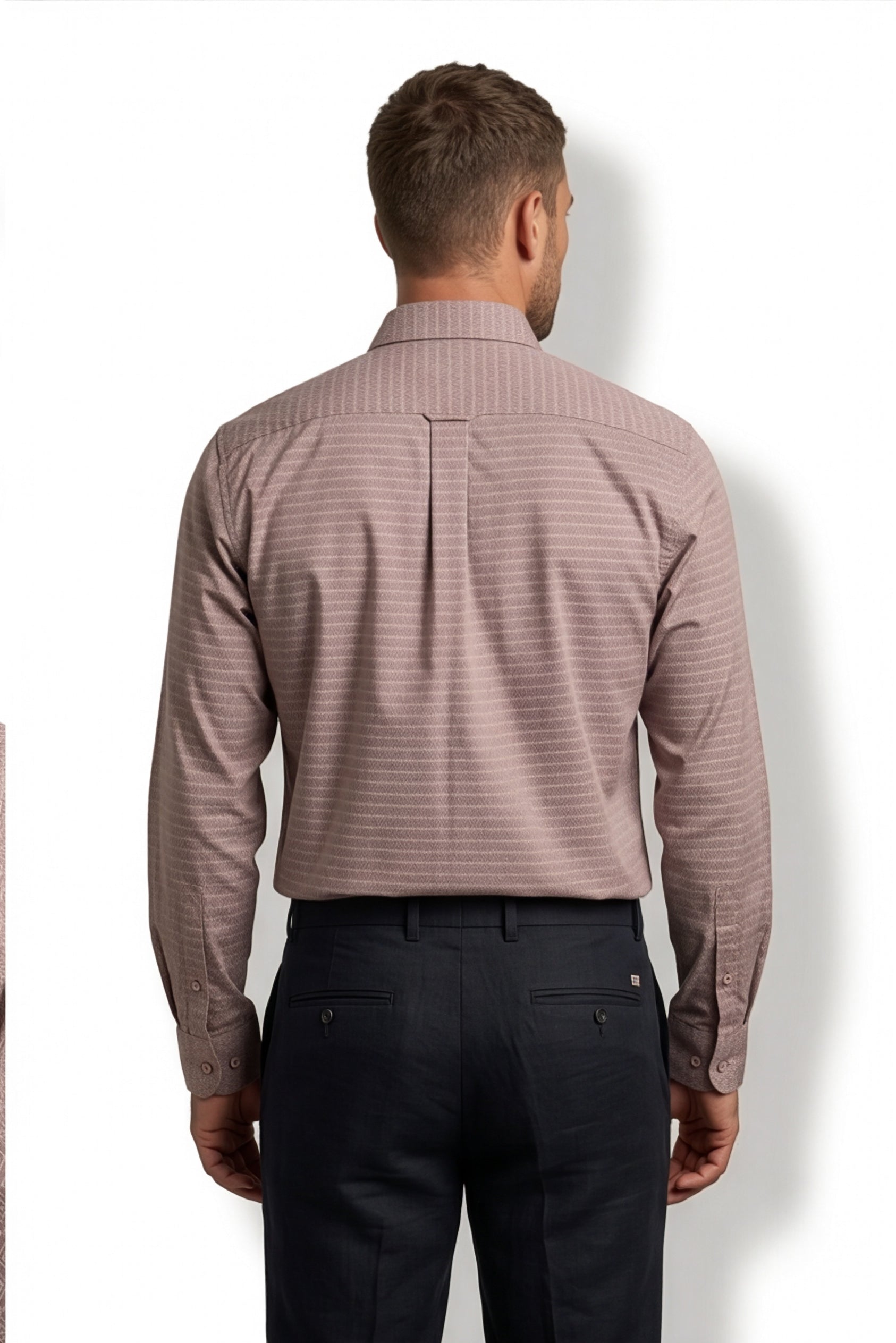 Americus Men's Dusty Mauve Full Sleeve