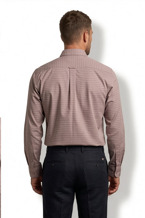 Americus Men's Dusty Mauve Full Sleeve