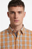 Americus Men's Cotton Check Shirt – Mustard