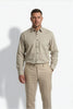 Americus Men's Plus Size Casual Shirt Sand Beige Geometric Triangle