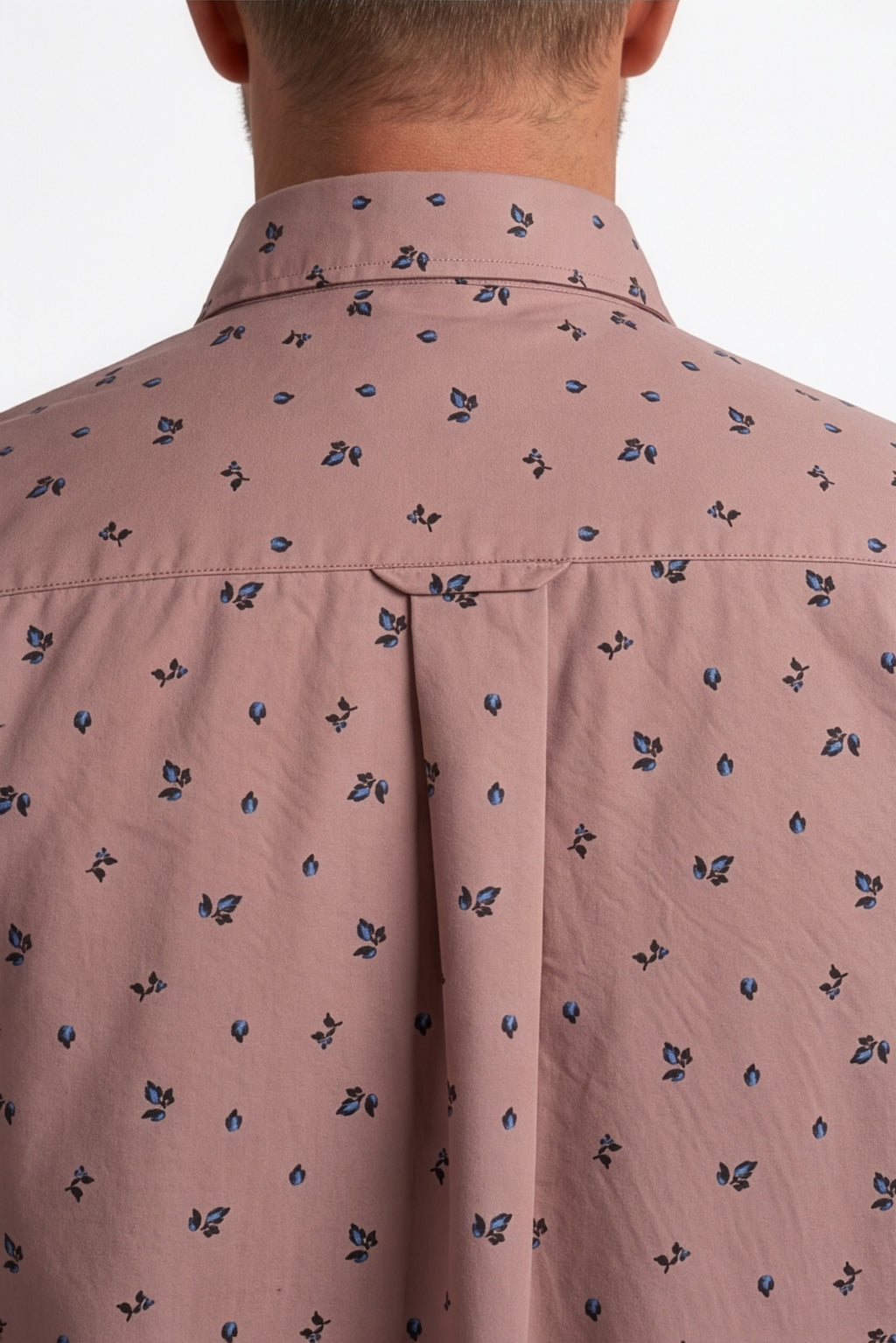 Americus Men's Plus Size Casual Shirt Dusty Rose Ditsy Floral