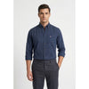 Americus Men's Printed Cotton Shirt Navy Tonal Ditsy Floral