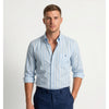 Calcani Men's Formal Shirt Sky Blue Stripe