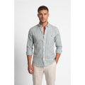 Calcani Men's Formal Shirt Dusty Green Stripe