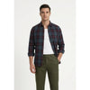 Paul Joness Men's Cotton Check Shirt Navy Burgundy
