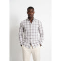 Paul Joness Men's Cotton Check Shirt Off White