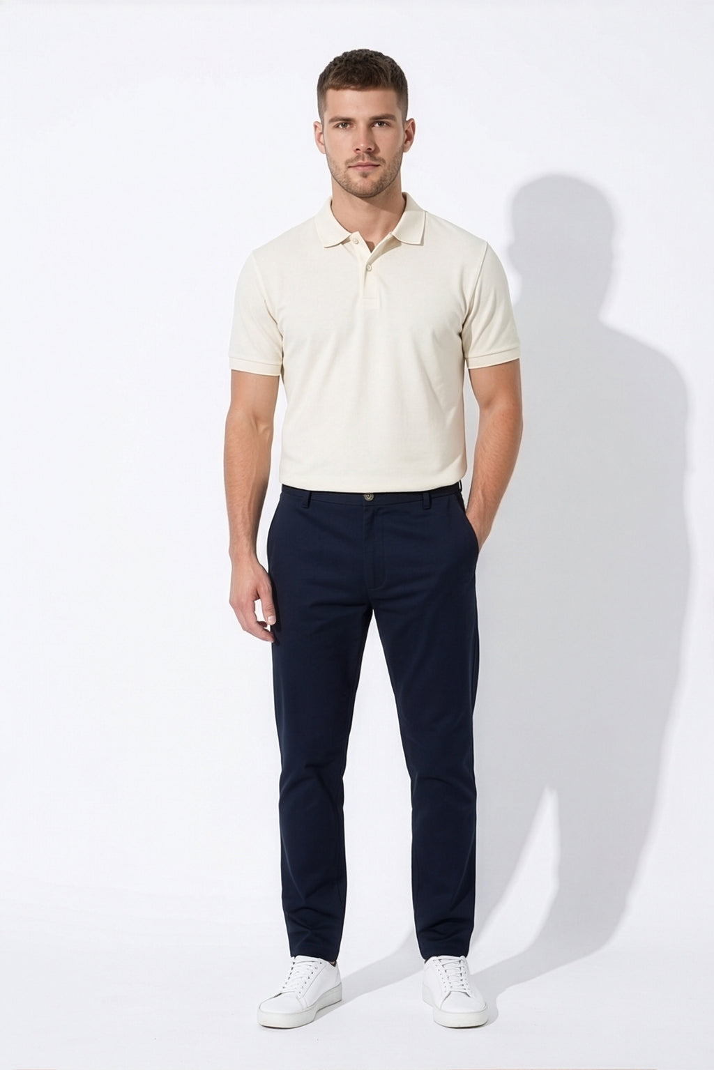 Paul Joness Men's High Density Chinos Navy Blue