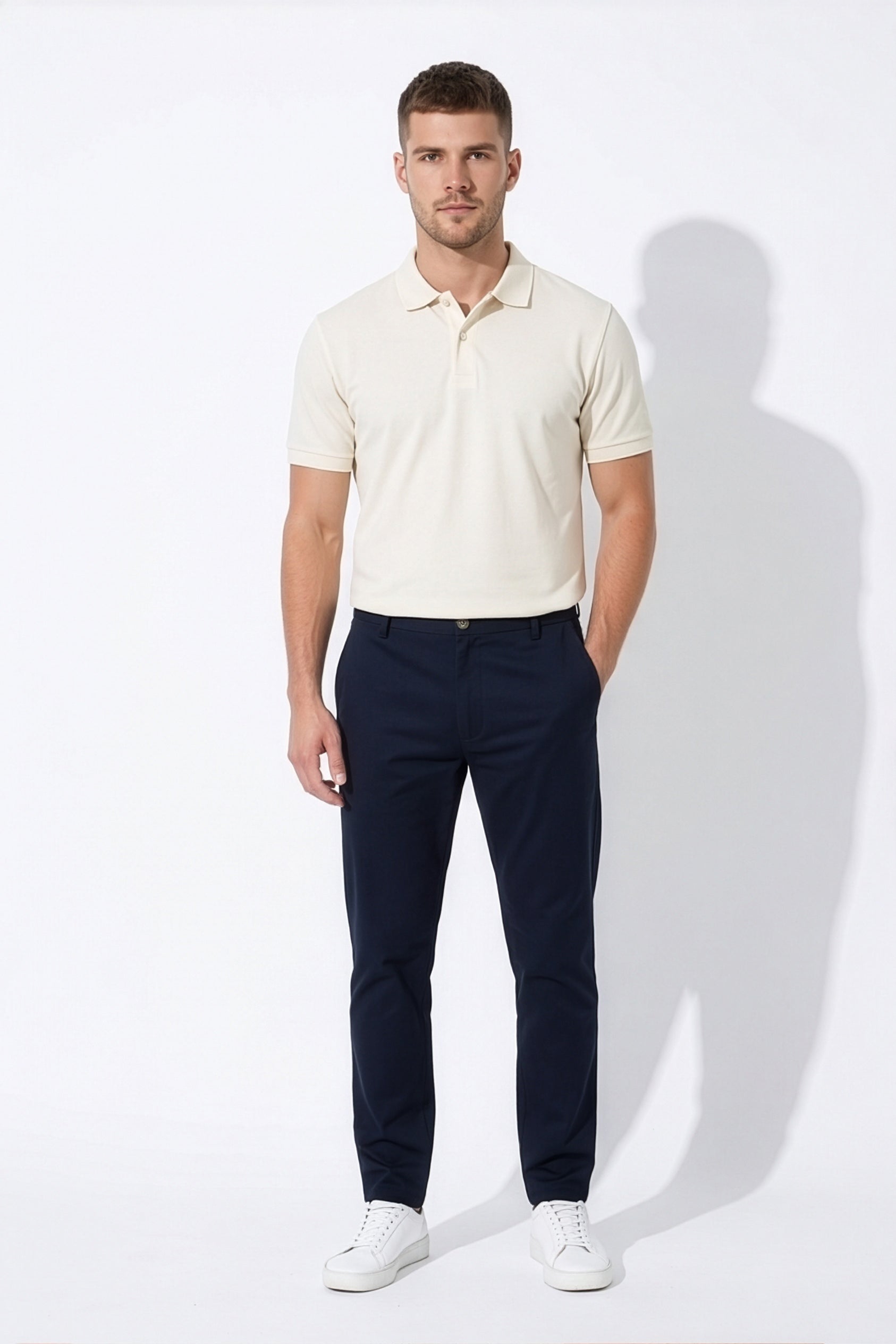Paul Joness Men's High Density Chinos Navy Blue