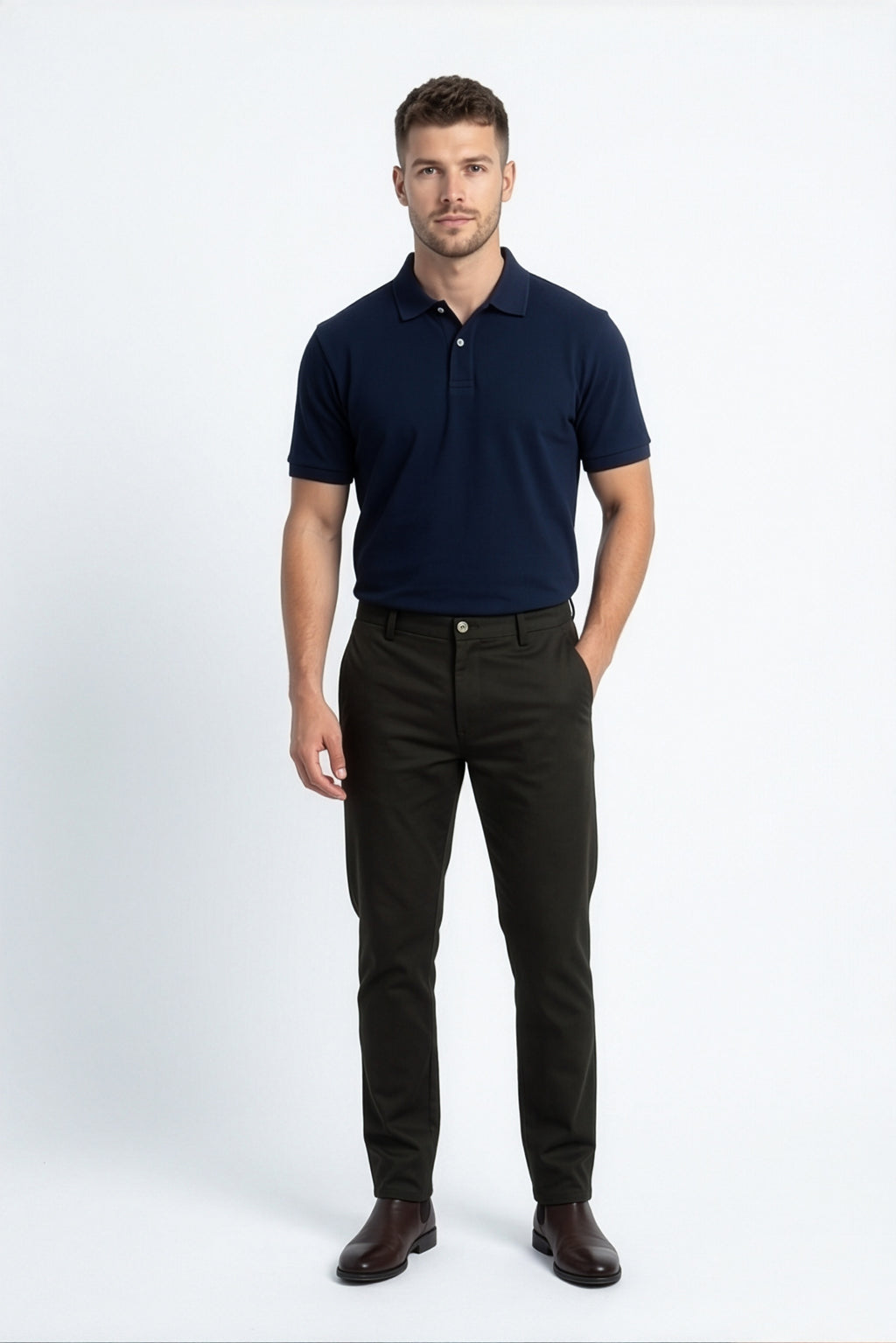 Paul Joness Men's High Density Chinos Black