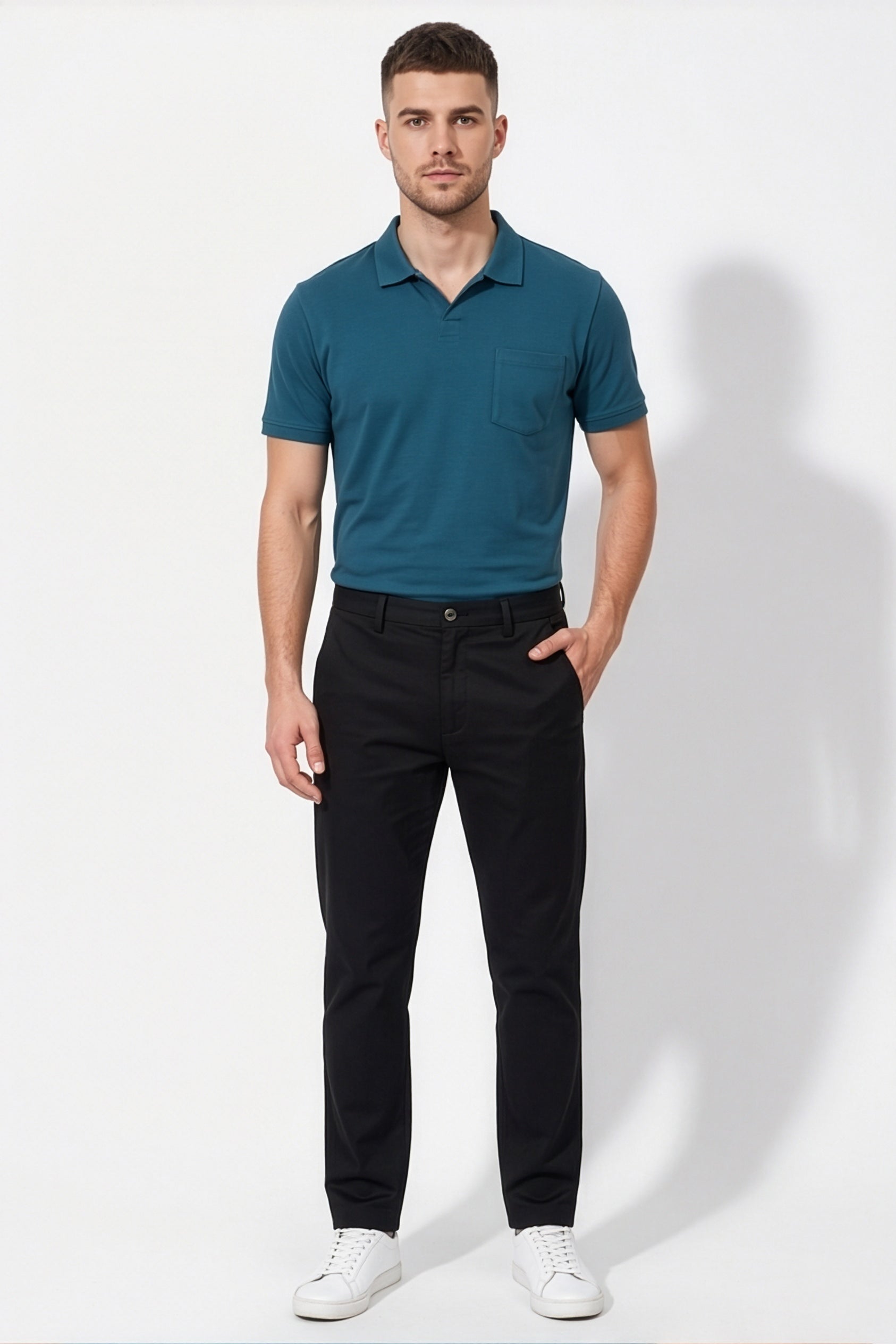 Paul Joness Men's High Density Chinos Black