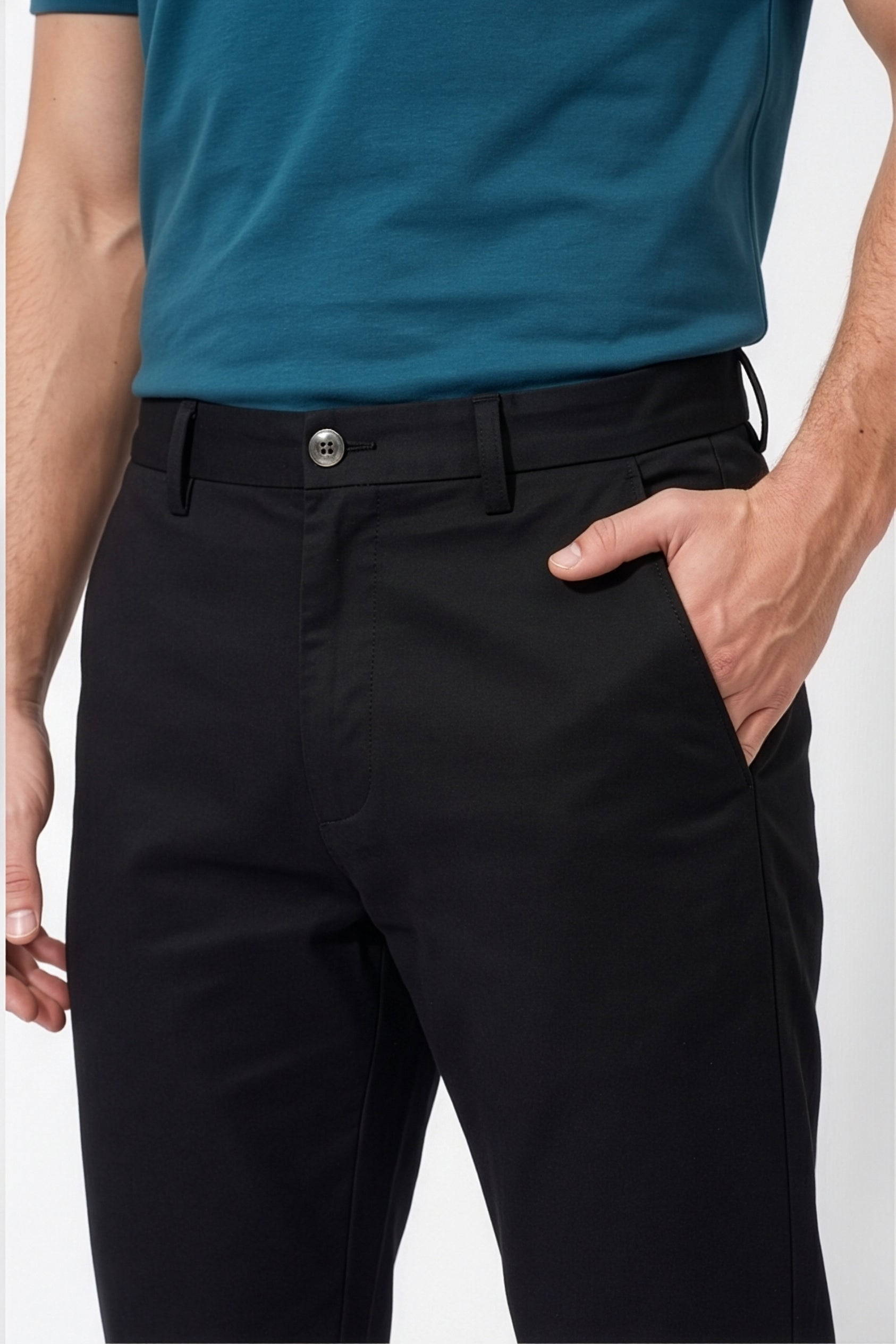 Paul Joness Men's High Density Chinos Black