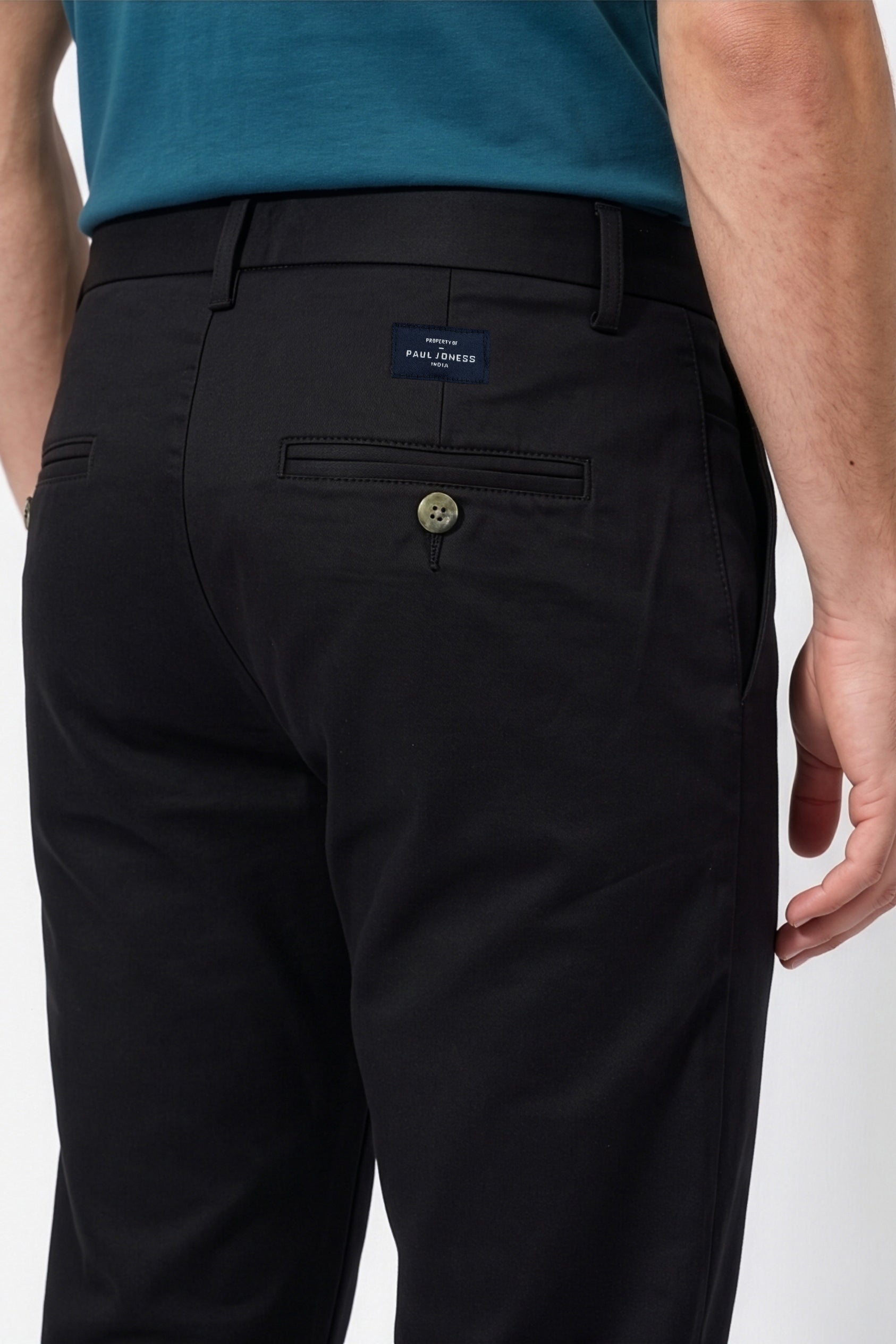 Paul Joness Men's High Density Chinos Black