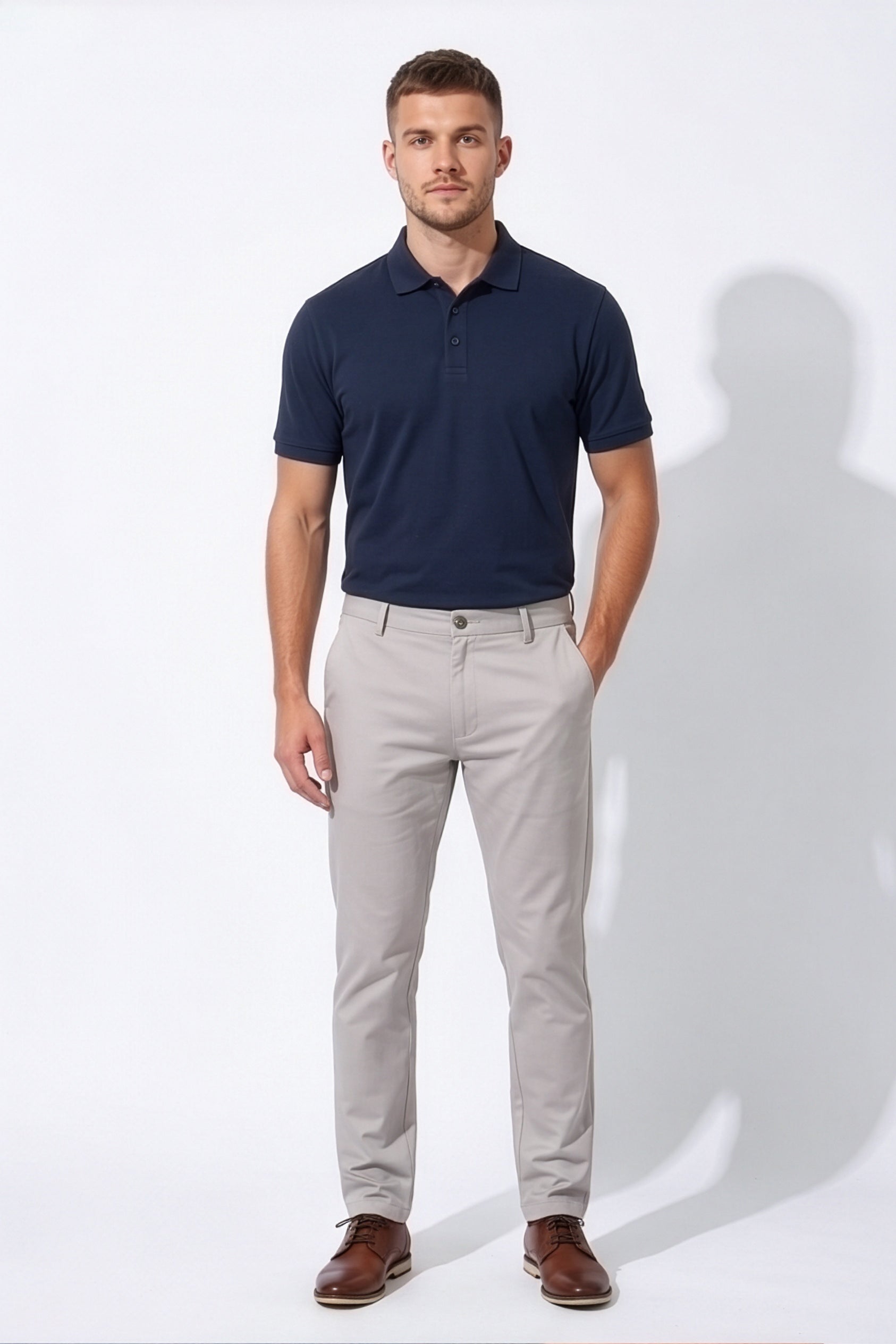 Paul Joness Men's High Density Chinos Off White