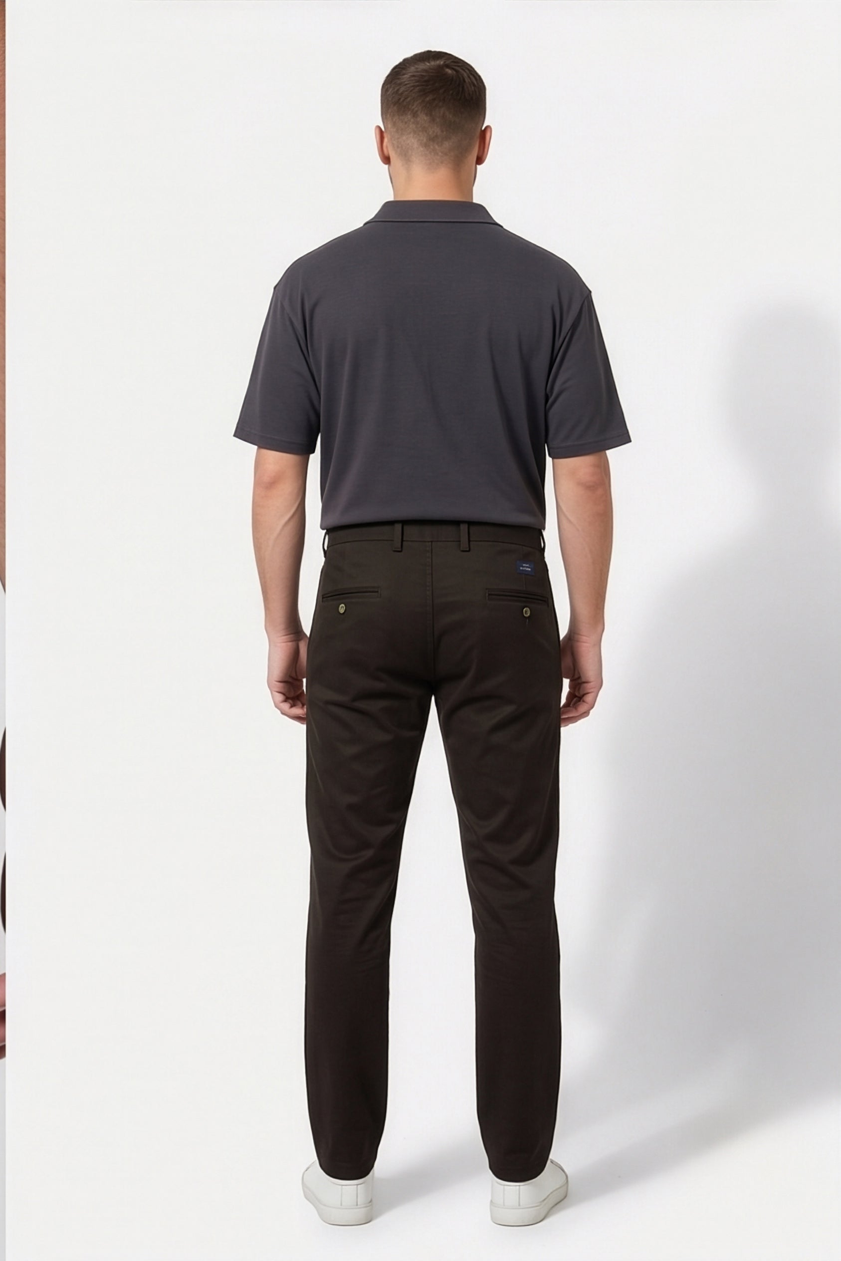 Paul Joness Men's High Density Chinos Dark Brown