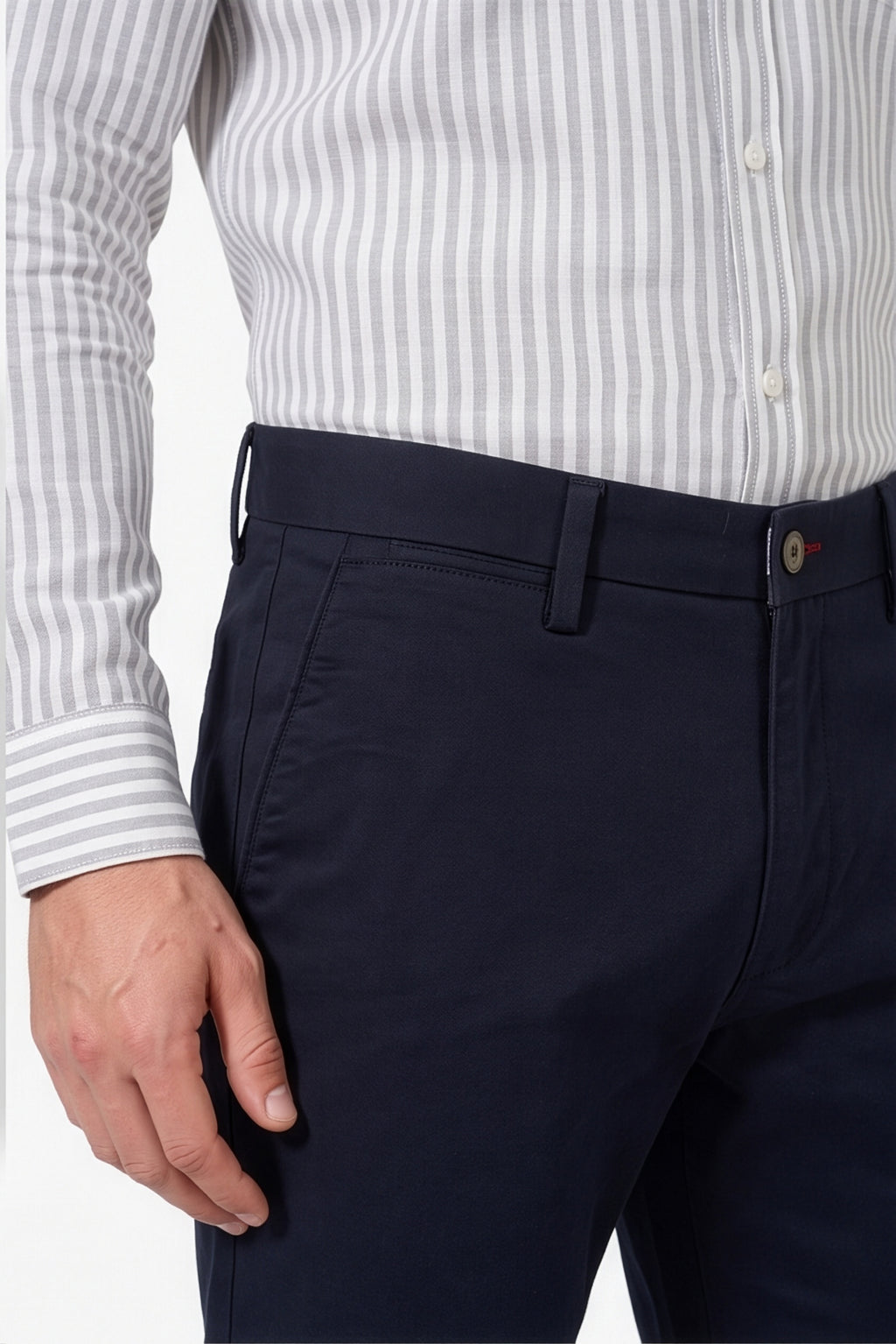 Paul Joness Men's China Bonding Chinos Navy Blue