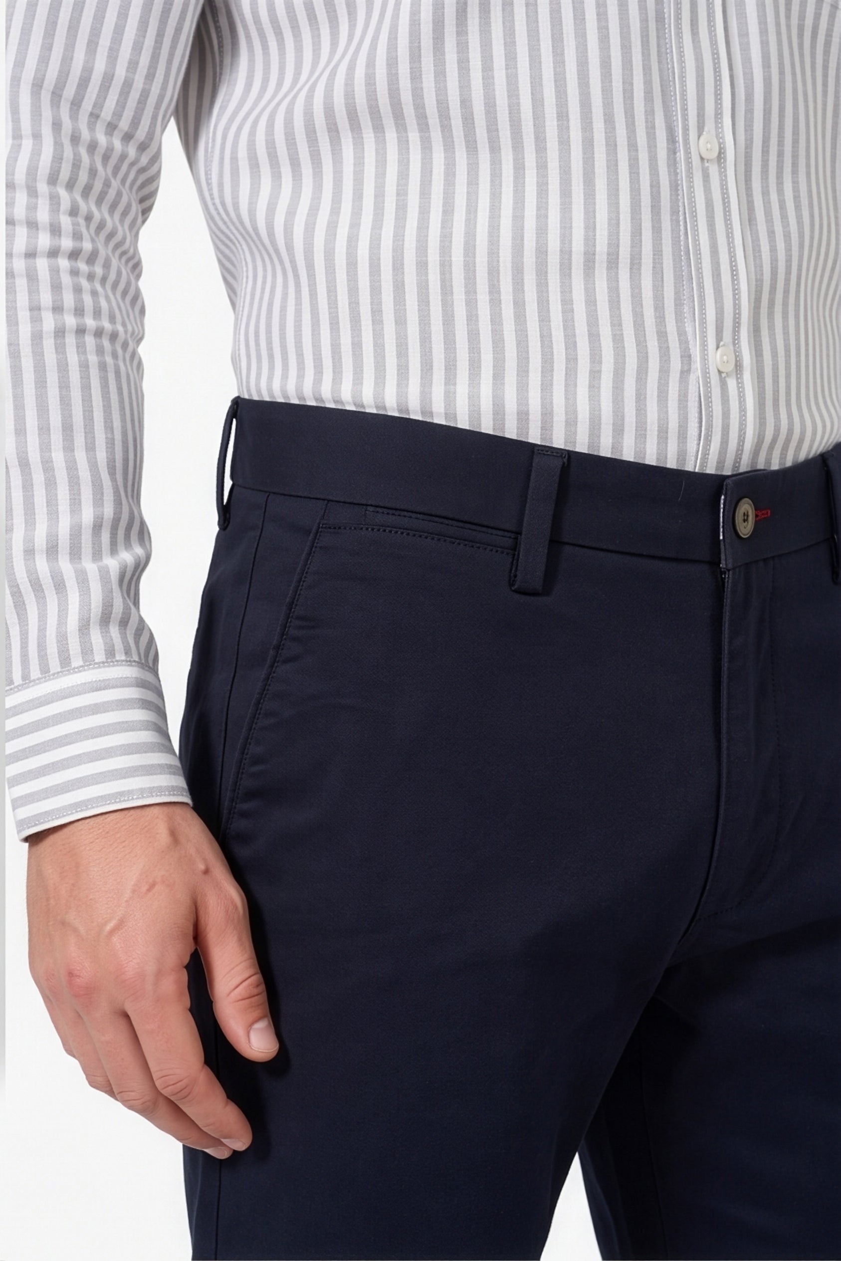 Paul Joness Men's China Bonding Chinos Navy Blue