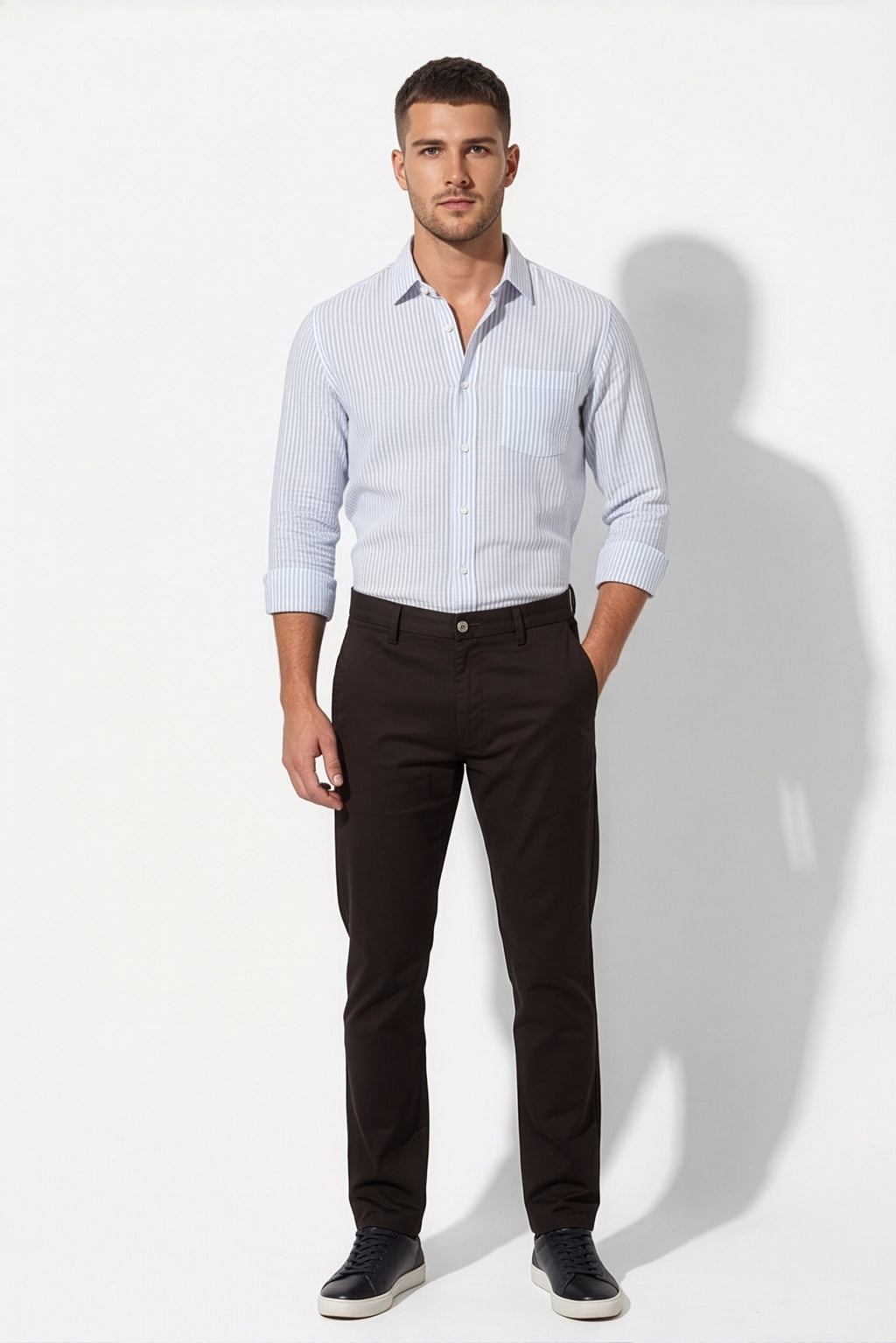 Paul Joness Men's China Bonding Chinos Dark Brown