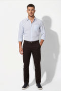 Paul Joness Men's China Bonding Chinos Dark Brown