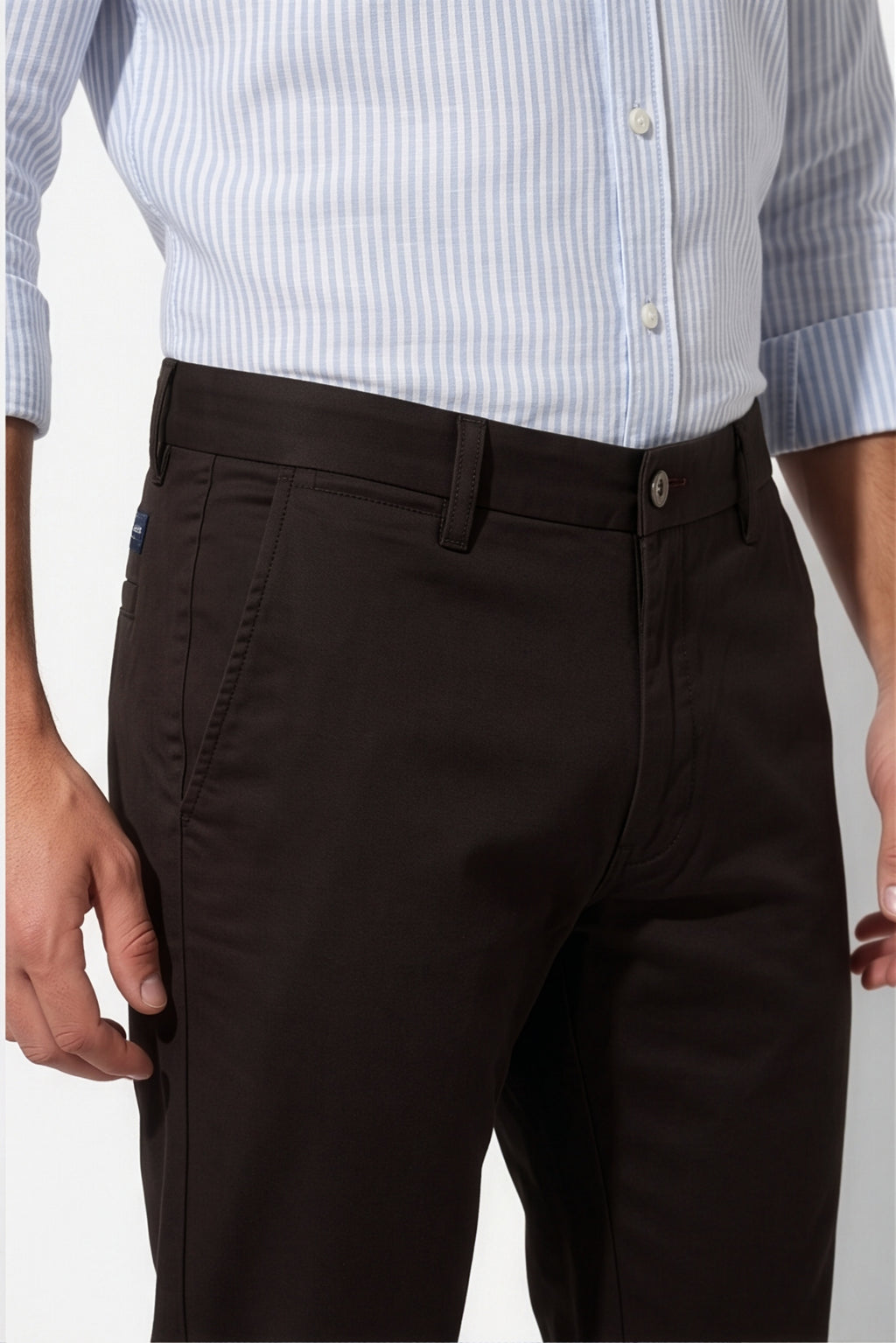 Paul Joness Men's China Bonding Chinos Dark Brown