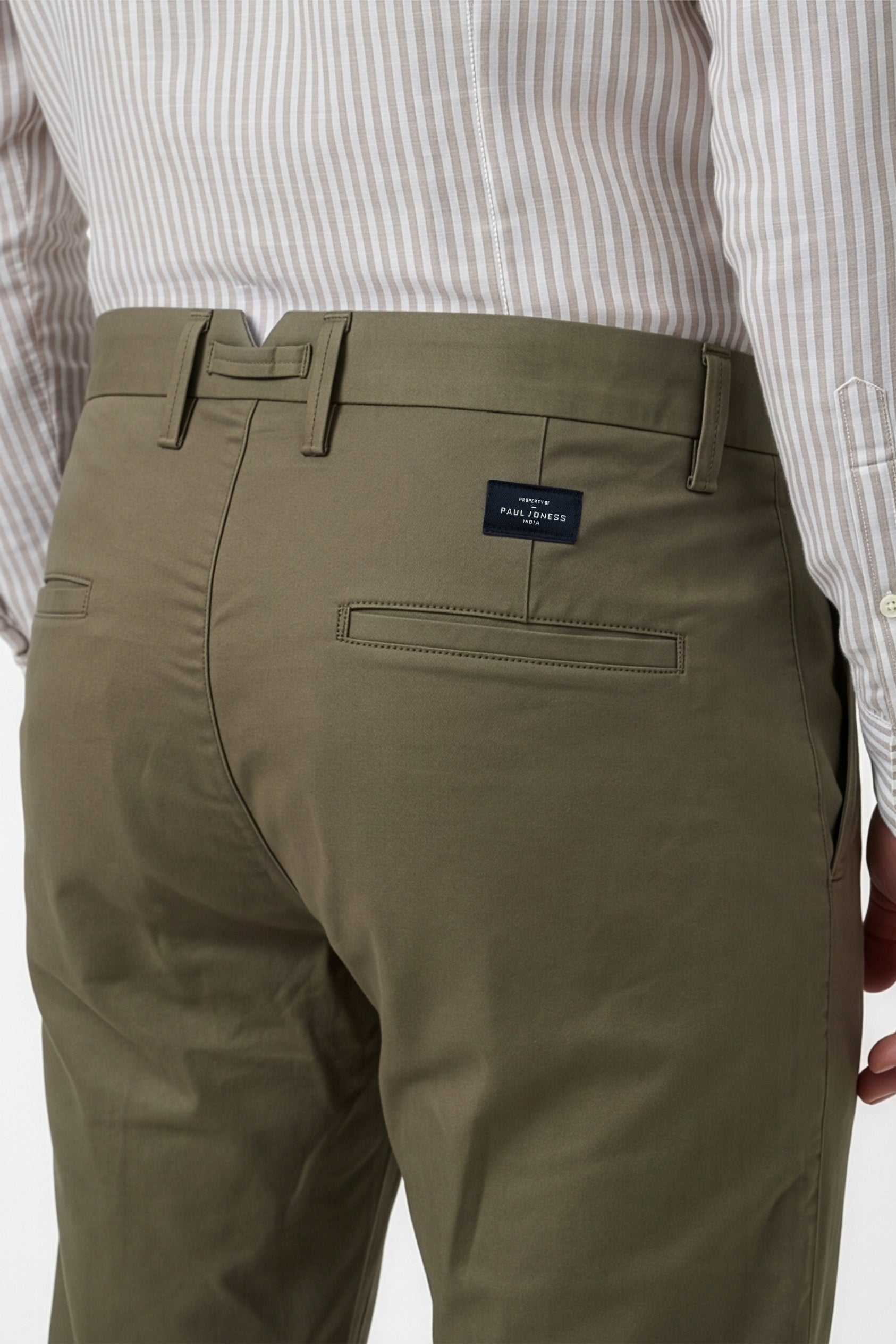 Paul Joness Men's China Bonding Chinos Olive