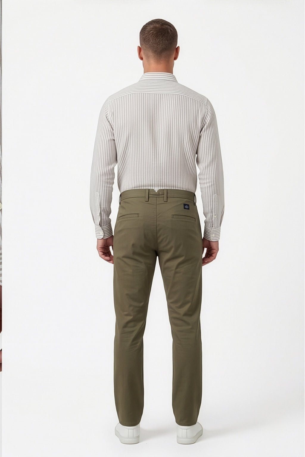 Paul Joness Men's China Bonding Chinos Olive