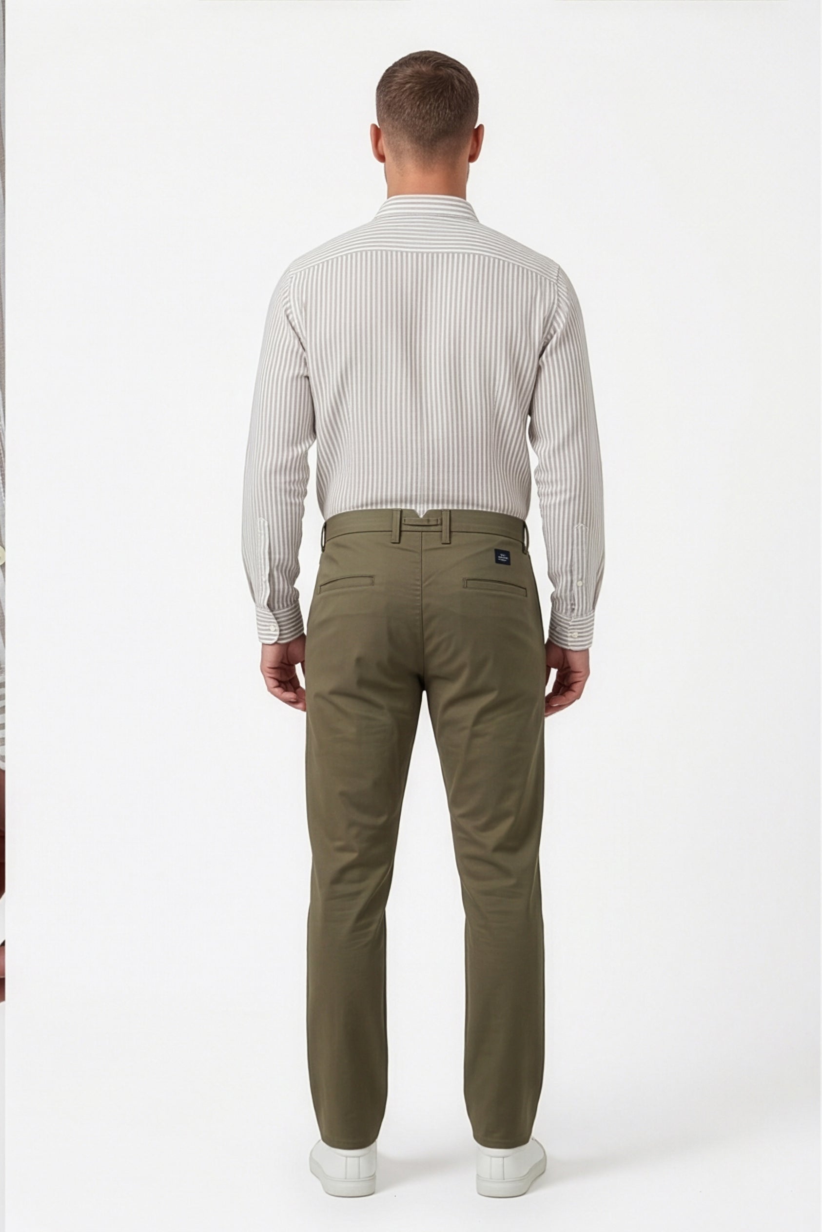 Paul Joness Men's China Bonding Chinos Olive