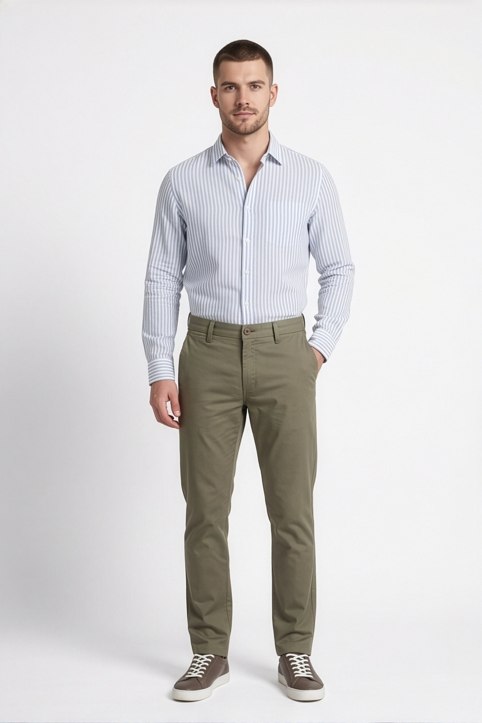 Paul Joness Men's China Bonding Chinos Sage
