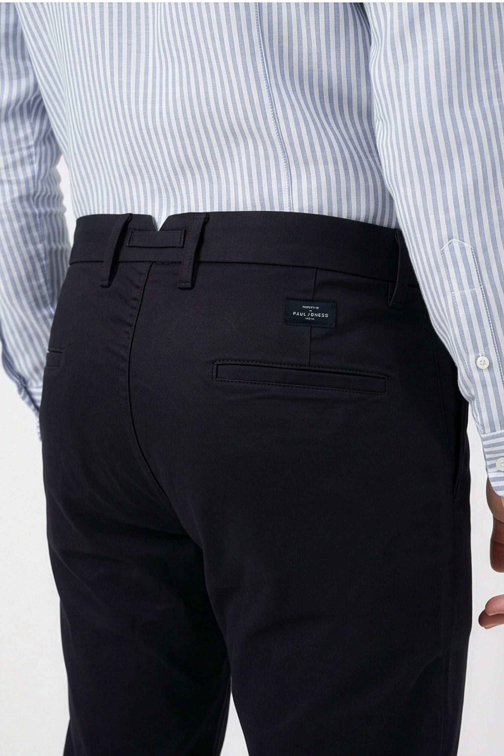Paul Joness Men's China Bonding Chinos Black