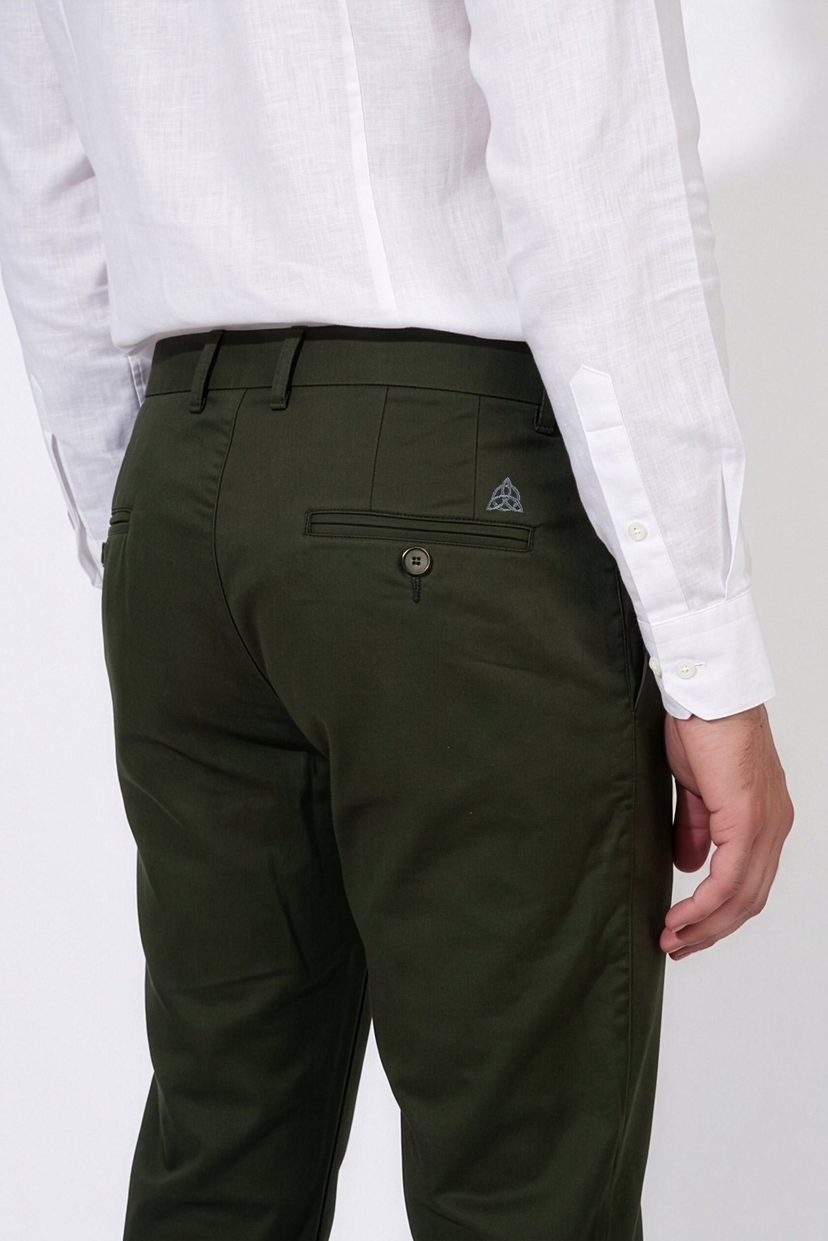 Paul Joness Men's Gap Twill Trouser Forest Green