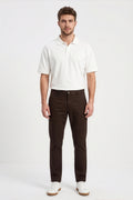 Paul Joness Men's High Density Chinos Brown