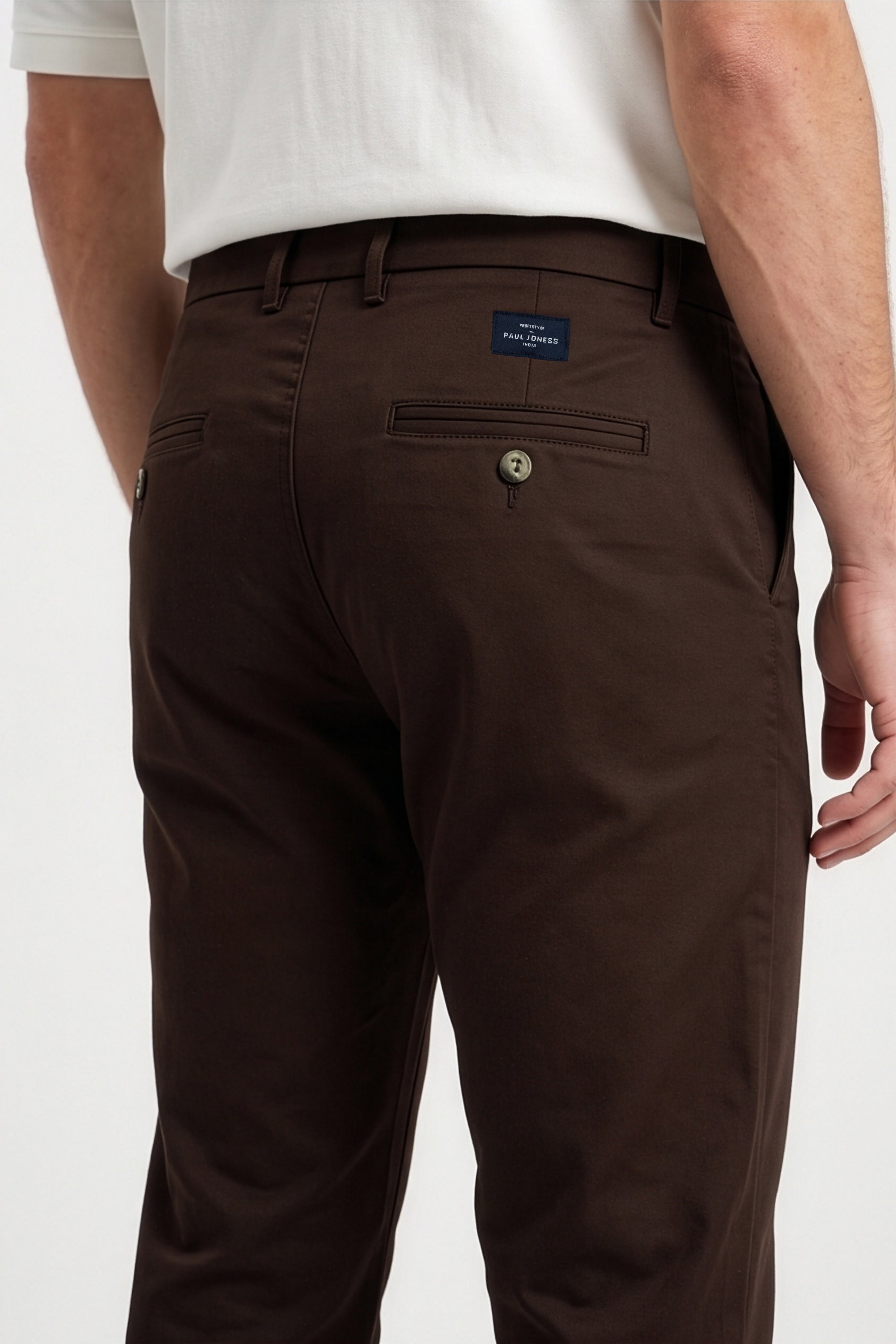 Paul Joness Men's High Density Chinos Brown