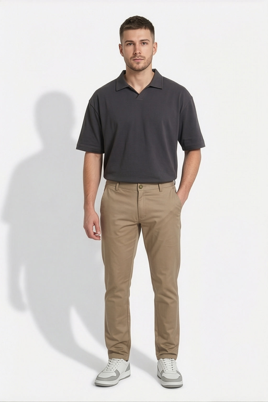 Paul Joness Men's High Density Chinos Khaki