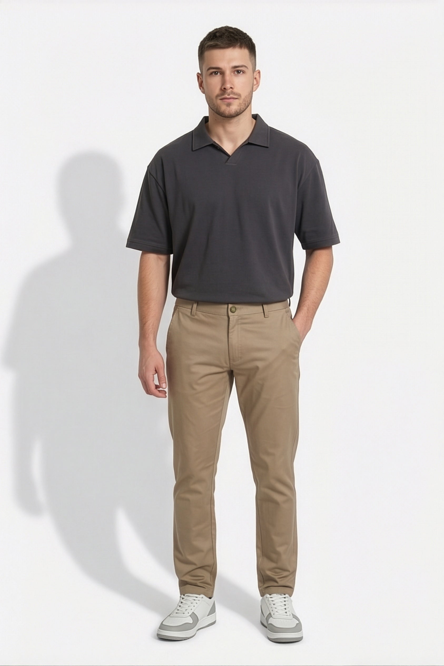 Paul Joness Men's High Density Chinos Khaki
