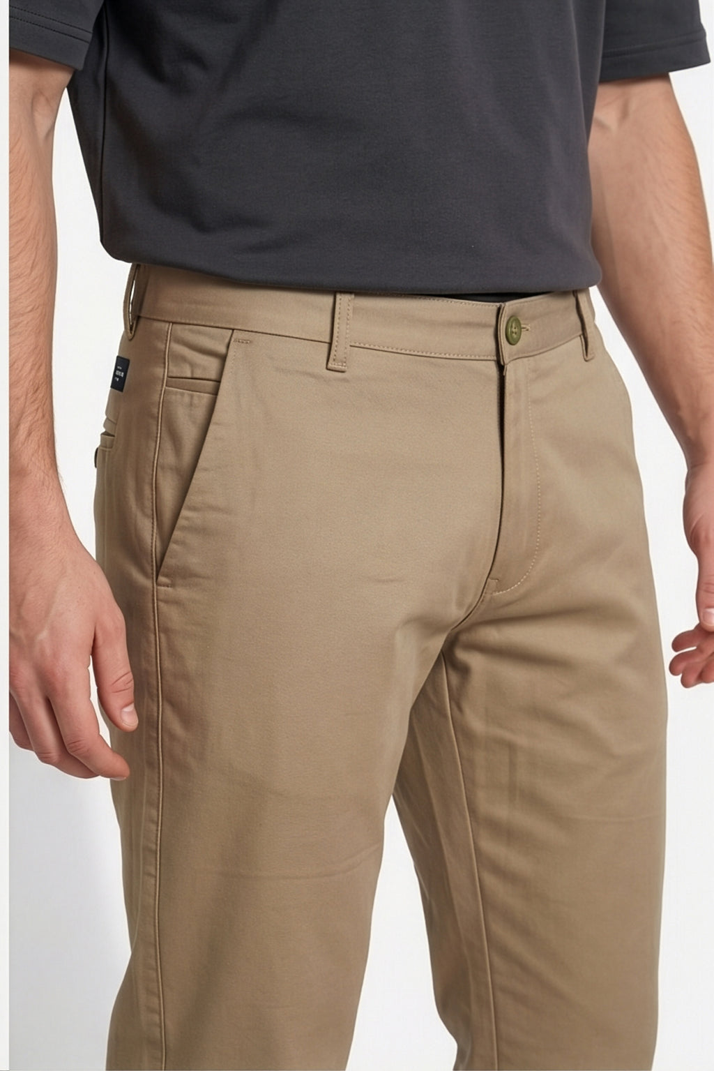 Paul Joness Men's High Density Chinos Khaki