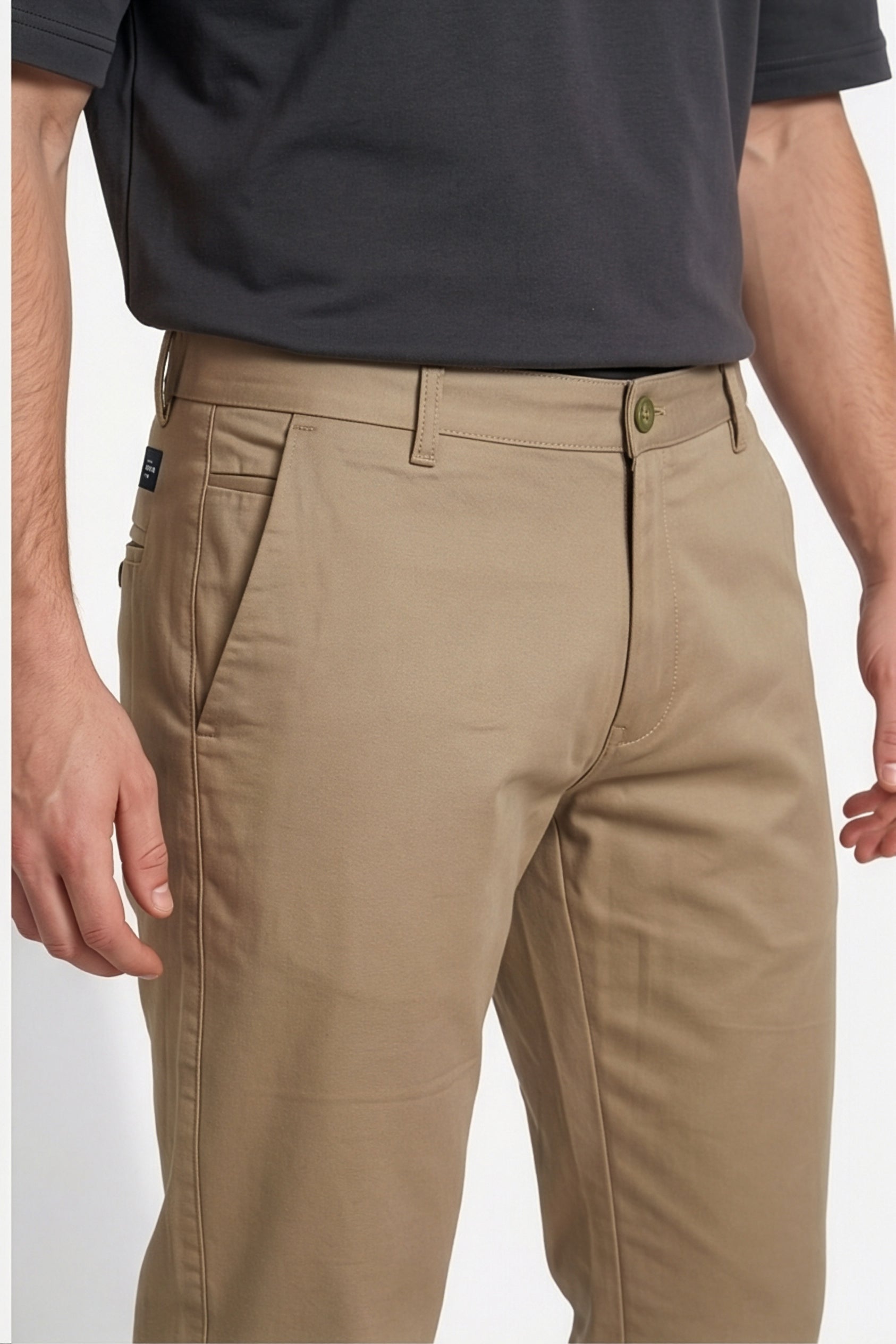 Paul Joness Men's High Density Chinos Khaki