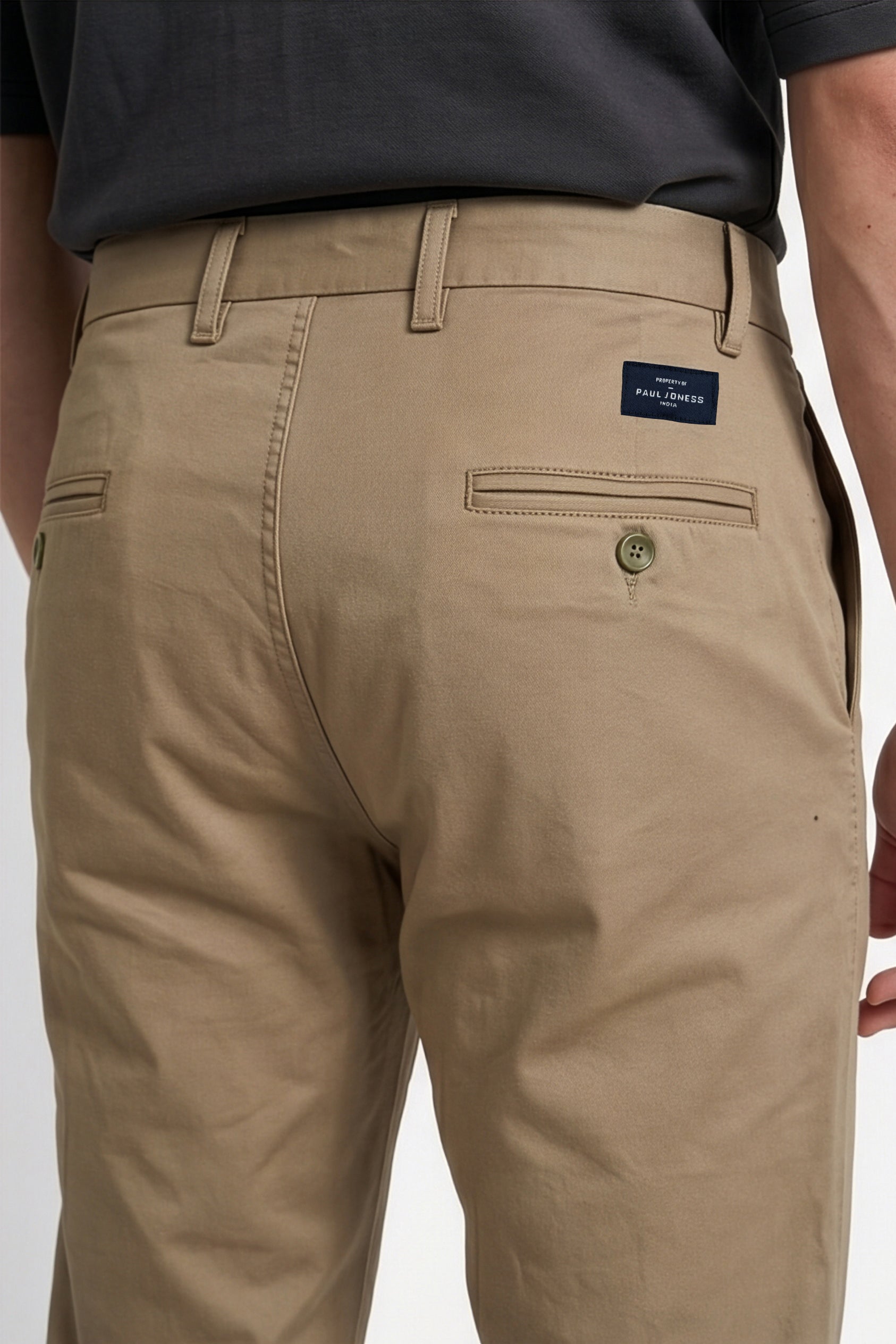 Paul Joness Men's High Density Chinos Khaki
