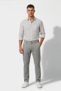 Paul Joness Men's China Bonding Chinos Light Grey