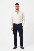 Paul Joness Men's Cotton Dobby Chinos Navy